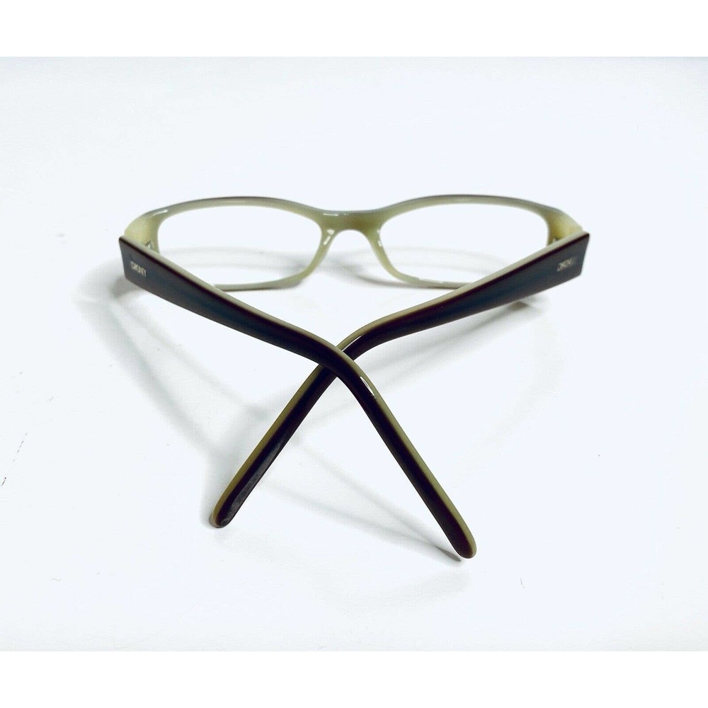 Dkny Brown Cream Rectangular Frame Glasses - image 7